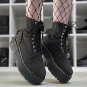 JADON MAX X-GIRL CANVAS PLATFORM BOOTS : Never Worn